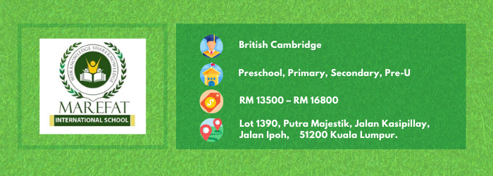 Marefat International School, Affordable International School in Kuala Lumpur