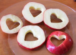 Apple Heart Sandwich