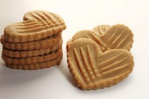Peanut Butter Heart Cookies