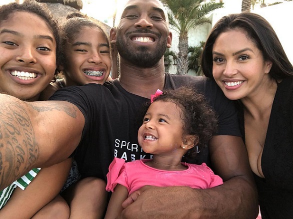 Kobe Bryant and family