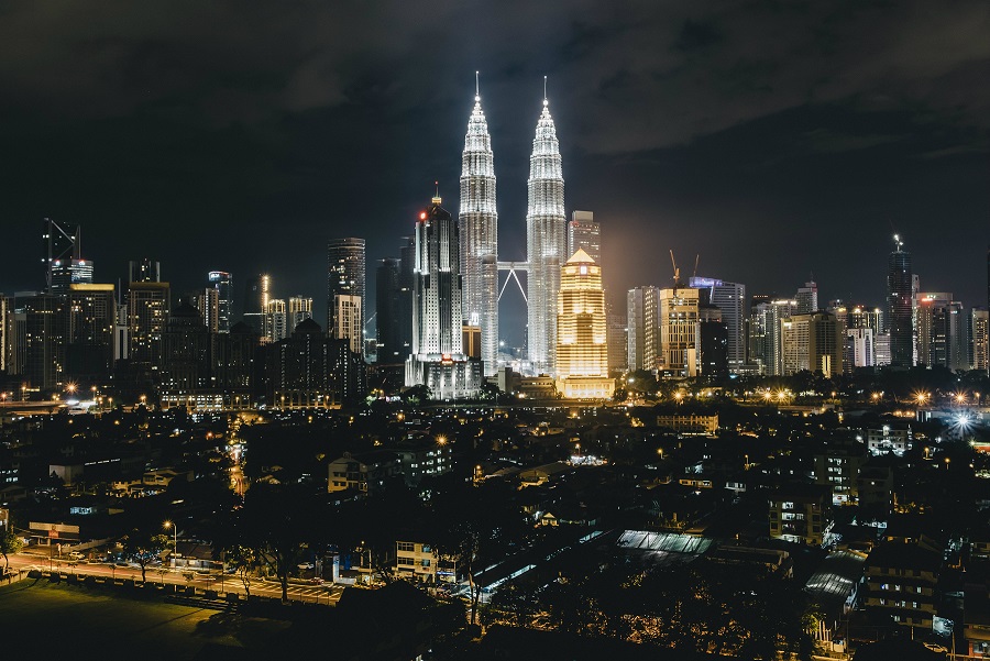 Malaysia KL city lights 